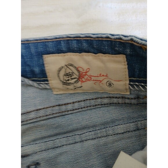 Gap Jeans Womens 8R Blue Flare Limited Edition Medium Wash Stretch Denim Hipster - Picture 13 of 16